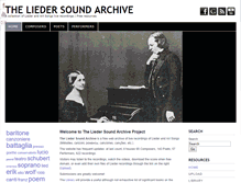 Tablet Screenshot of liedersoundarchive.org